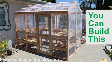 How To Build Wood Framed Greenhouse - Easy Backyard Projects You Can Build Yourself - YouTube