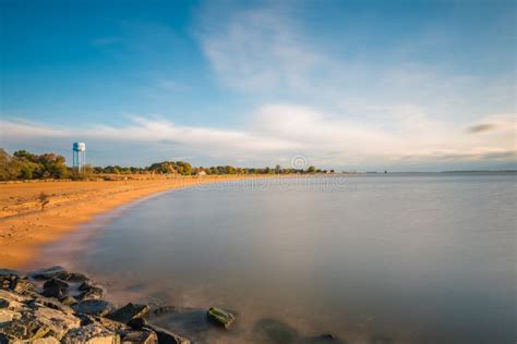 View of the Beach at Sandy Point State Park in Annapolis, Maryland ...