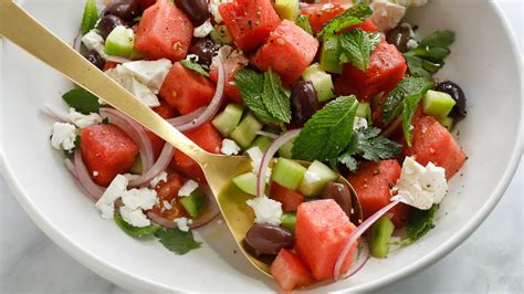 Greek-Style Watermelon Salad Recipe - NYT Cooking