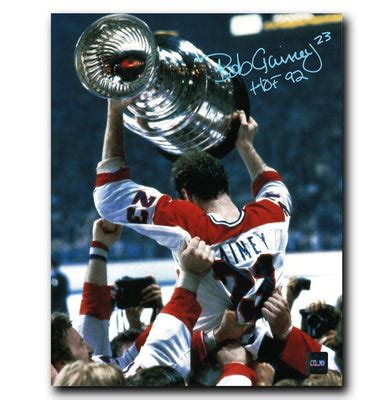 Bob Gainey Montreal Canadiens Autographed Stanley Cup 8x10 Photo | CoJo ...