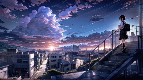 2560x1440 Makoto Shinkai Anime Cityscape 5k 1440P Resolution ,HD 4k ...