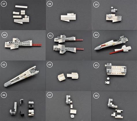 T-65 X wing Instructions (4) | Lego star wars mini, Lego design, Lego star wars sets