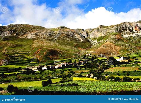 China s Tibet village stock photo. Image of scenery, china - 11353674