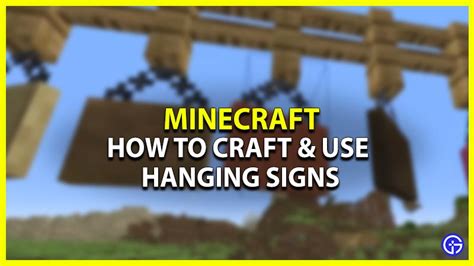 How To Make Hanging Signs In Minecraft 1.20 (Crafting Guide)