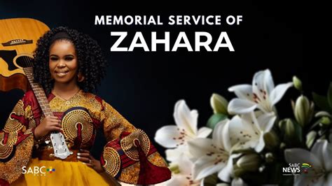 Zahara's memorial service - YouTube