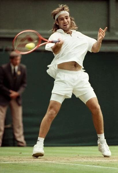 Wimbledon Tennis. Andre Agassi. July 1991 91-4178-071