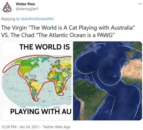 The Virgin "The World is A Cat Playing with Australia" VS. The Chad ...