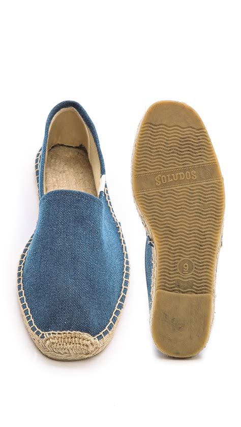 Lyst - Soludos Denim Espadrilles in Blue for Men