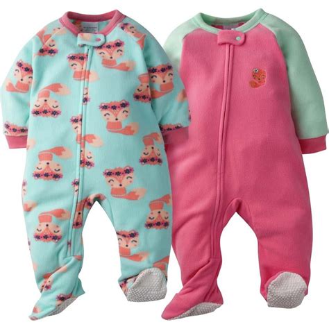 Baby Girl Sleepwear | Gerber Childrenswear | Baby girl sleepers, Baby girl outfits newborn, Baby ...