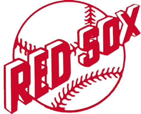 Boston Red Sox Alternate Logo (1950-1975) - RED SOX on a red baseball Boston Red Sox Logo ...