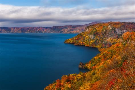 Download Lake Fall Japan Lake Towada Nature Coastline 4k Ultra HD Wallpaper by Agustin Rafael Reyes