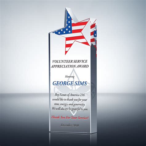 Volunteer Service Appreciation Gift (#067-3) | Wording Ideas - DIY Awards