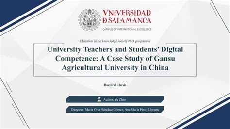 University Teachers and Students’ Digital Competence: A Case Study of ...