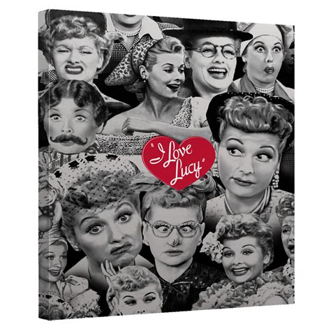 I Love Lucy Heart Logo Canvas Wrap Wall Art Print | LucyStore.com