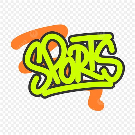 Sports Lettering Vector Hd PNG Images, Sports Lettering Art, Word Art ...