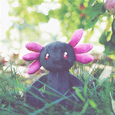 Axol the Axolotl Plush Mel Purple/Black /Eco-Friendly | Etsy