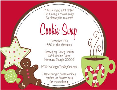 Free Christmas Cookie Exchange Printable Invitation | Free Printable