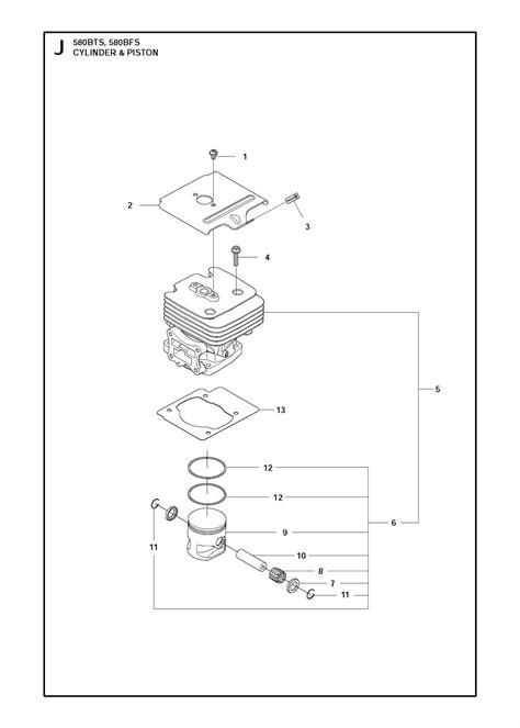 Husqvarna 580BTS: Exploring the Parts Diagram