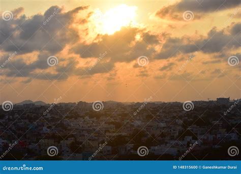 Chennai City Skyline from the Marina Lighthouse Editorial Image - Image ...