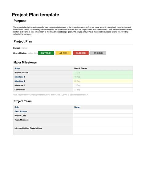 Project Plan Spreadsheet Examples — db-excel.com