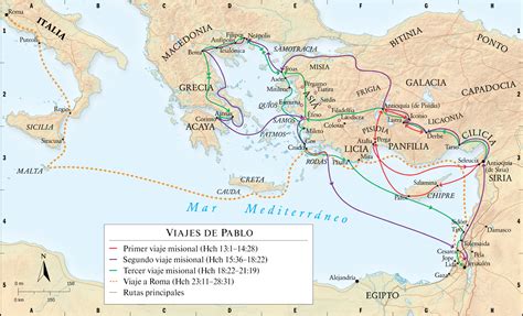 cuarto viaje misionero de pablo mapa