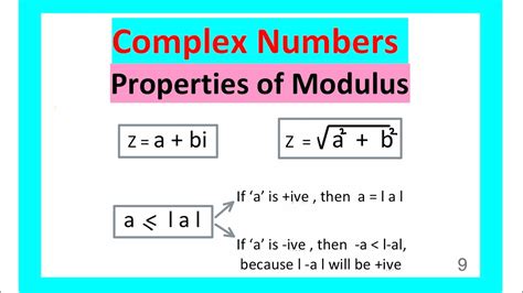 PROPERTIES OF MODULUS OF COMPLEX NUMBERS - YouTube