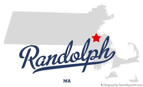 Map of Randolph, MA, Massachusetts