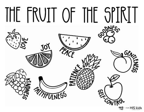 fruit of the spirit coloring pages free | Fruit of the spirit, Fruit ...