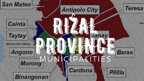 Municipalities | Rizal Province | CALABARZON | Philippines | List - YouTube