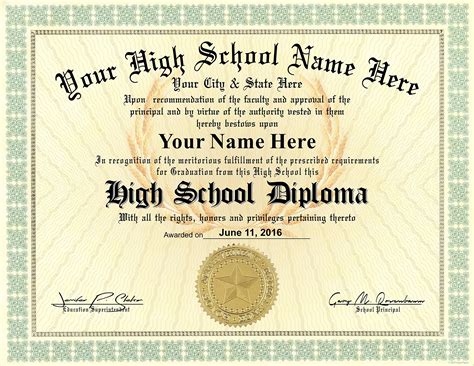 High School Diploma