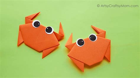 Cute and Easy Origami Crab Craft for Kids