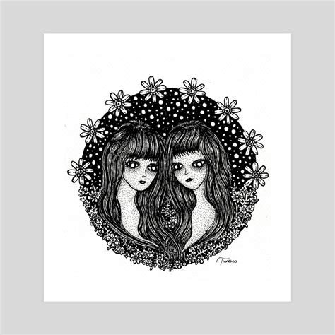 Gemini, The Twins, an art print by Jacque Tiongco - INPRNT