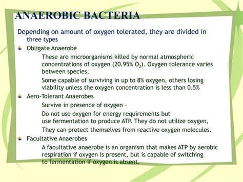 Cultivation of Anaerobic Bacteria