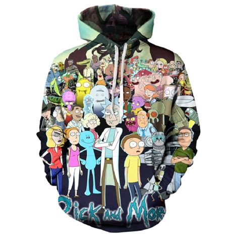 Rick And Morty 3D Printed Hoodie/Zipper Hoodie