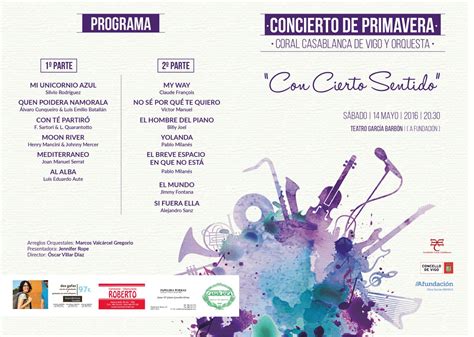 Programa Concierto de Primavera Coral Casablanca - Ateneo Musical de ...