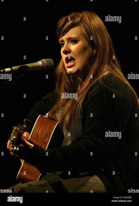 Adele Performing In Concert - London Stock Photo - Alamy