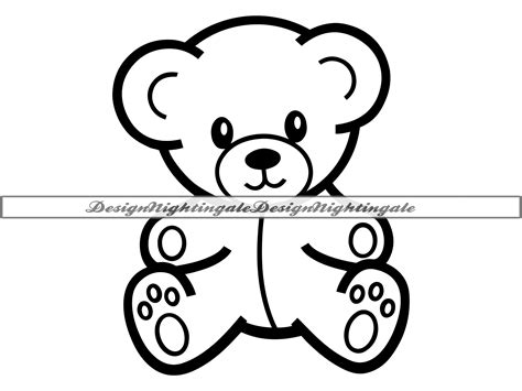 Teddy Bear SVG PNG DXF Teddy Bear Clipart Teddy Bear Files - Etsy Canada