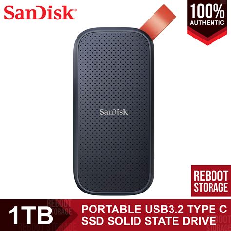 Sandisk Portable 1TB USB 3.2 Type C External SSD Solid State Drive 520MB/s SDSSDE30-1T | Lazada PH