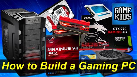 How to Build a Gaming Computer - Kids Build - YouTube