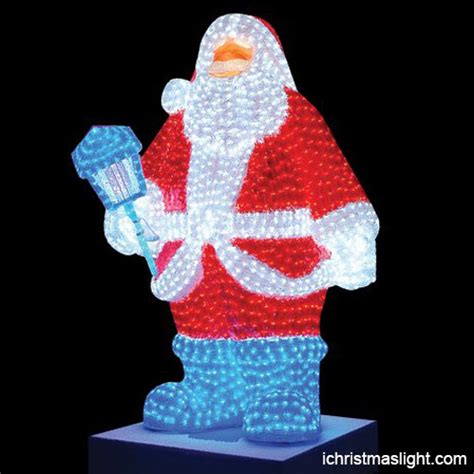 Life size LED Santa Claus for outdoor use | iChristmasLight