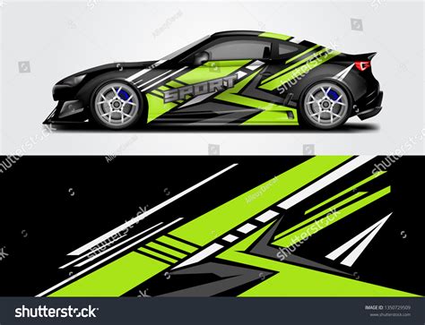 Decal Simple Racing Car Design Vector 库存矢量图（免版税）1350729509 | Shutterstock