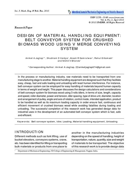 Belt Conveyor Design | PDF | Belt (Mechanical) | Transport