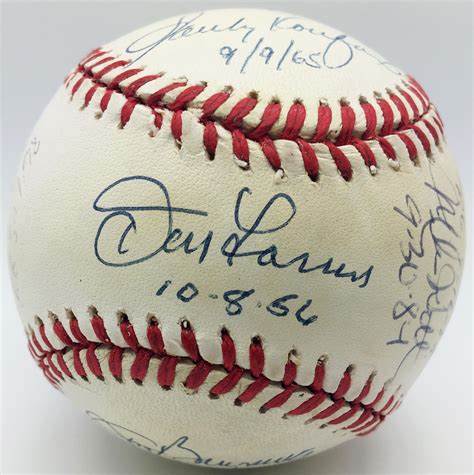 Lot Detail - Perfect Game Pitchers Multi-Signed OAL Baseball w/ Rare Catfish Hunter, Sandy ...