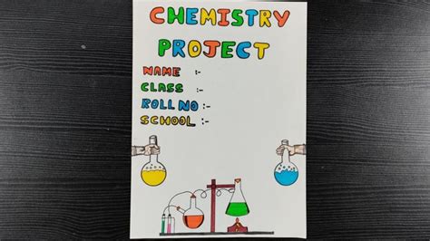 Chemistry Cover Page Decoration // Creative Chemistry Project Front Page Design // Page Design ...