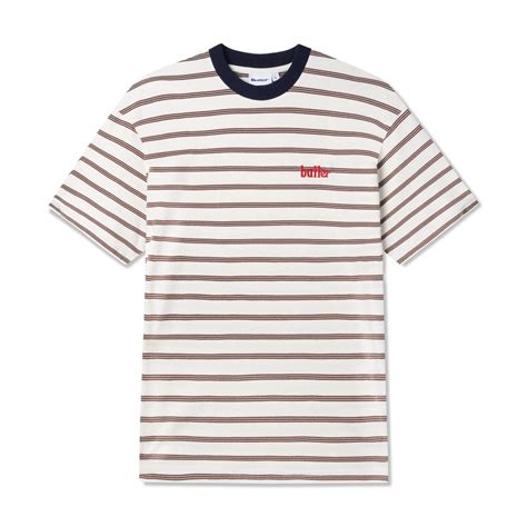 Hyde Stripe Tee White - Mens Clothing from Cooshti.com