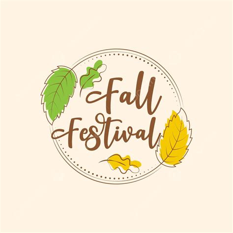 Fall Festival Element Vector Design Illustration Nature Yellow Invitation Vector, Nature, Yellow ...