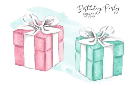 Gift Box Clipart, Birthday Present Graphic by collartstudio · Creative ...