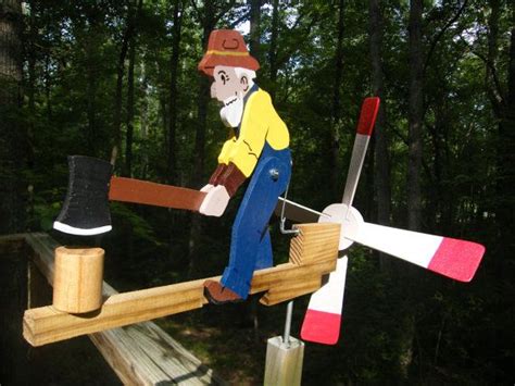 man chopping wood whirligig cedar PT pine painted ready to Intarsia ...