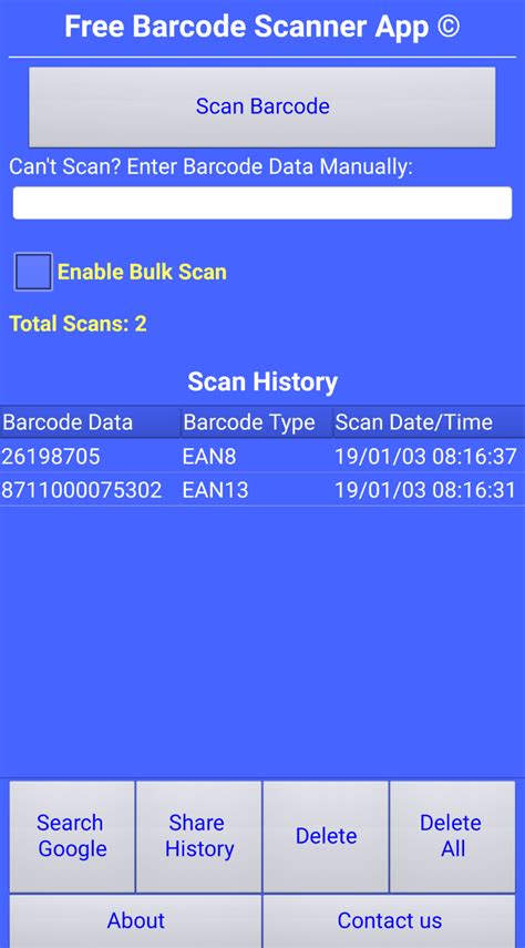 Free Barcode Scanner App - Scope Link Barcode Technologies