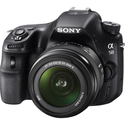 Sony Alpha a58 DSLR Camera with 18-55mm Lens SLTA58K B&H Photo